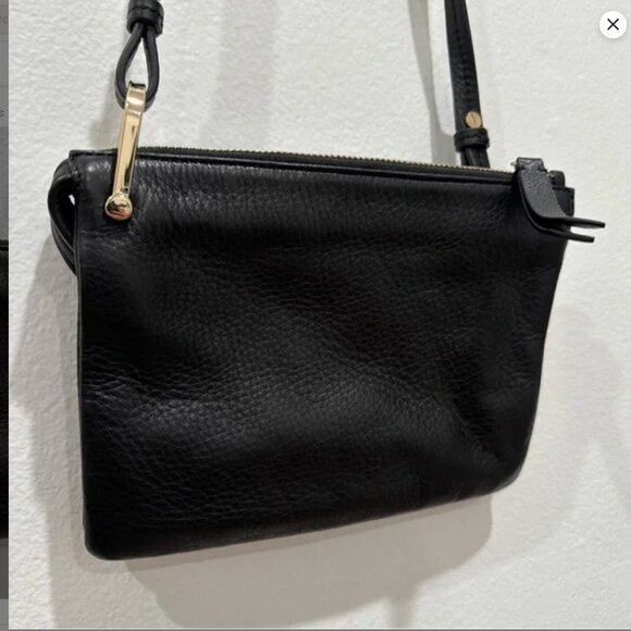 & Other Stories Black Grain Leather crossbody bag - Picture 6 of 6
